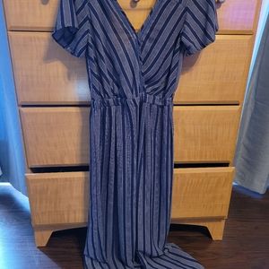 Navy Stripped Jumpsuit